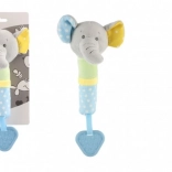 Plyšový slon pískátko a hryzátko 23 cm