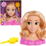 Hlava na česanie a stylizáciu vlasov Disney princezná Rapunzel s kefou