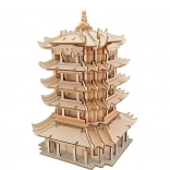 Drevené 3D puzzle Yellow Crane Tower