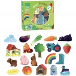 Vilac drevené magnetky Vidiek