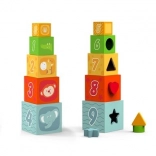 Drevená skladacia vkladačka kocky BABU