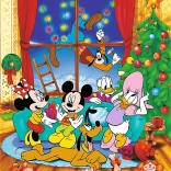 Puzzle Disney Mickey Mouse a priatelia Vianoce 600 dielikov
