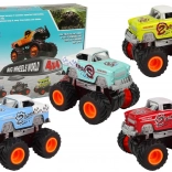 autíčko monster truck 4x4 na veľkých kolesách – sada farieb
