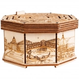 Drevený hlavolam Secret Maze Box