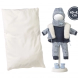Llorens oblečenie pre bábiku New Born 40–42 cm, 6‑dielna sada s obojstranným vankúšom