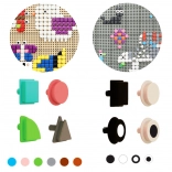 Masterkidz geometrické prvky pre STEM tabuľu – 256 ks