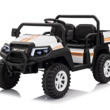 Detské elektrické auto pick-up Champion, biele