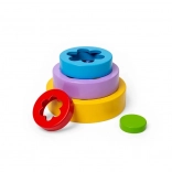 Bigjigs Toys kvetinová skladacia veža z FSC dreva