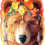 Drevené puzzle Štýlový Medveď od Wooden City