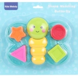 Vkladací motýľ – plastová hračka pre deti 18m+