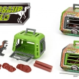Dinosaurus figúrka 16 cm v klietke s doplnkami
