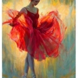 Diamantová mozaika - Balerína