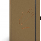 Notique notes strelec, linajkovaný zápisník 13 × 21 cm