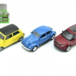 Mini kovové autíčko Welly 7 cm – mix modelov