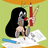 Omaľovánka Krtko si hrá A4