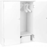 Malá noha šatní skriňa pre bábiky biela