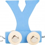 Drevený vláčik s písmenom Y – farebný vagónik small foot