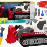 Stavebné pásové rýpadlo na rozoberanie DIY – biela