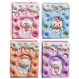 Papierová darčeková taška s medvedíkom, pastelové farby 23 × 18 × 10,5 cm