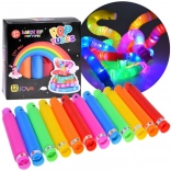 POP TUBE Svietiace LED Senzorické Trubice 12 ks
