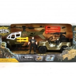 Vojenská sada vozidla a helikoptéry