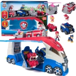 Paw Patrol veľký patrolér so 4 vozidlami so svetlom a zvukom – Ryder, Chase, Marshall a Skye