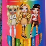 Pastelky ASTRA Rainbow High Jumbo dúhové, 10 ks