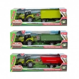 Plastový traktor s prívesom s voľnobehom so svetlom a zvukom