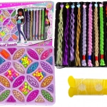 Farebná sada korálkov na vlasy a šperky