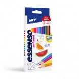 voňavé trojhranné pastelky MFP Essenso 12 ks s strúhadlom