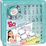 So Beads náramky s príveskami v plechovej dóze – kreatívna sada na výrobu šperkov