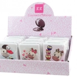 Vreckové zrkadielko s motívom žirafy, 6 druhov