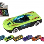 Mini pretekárske autíčka 7 cm – kovovo‑plastová sada, voľnobeh, mix farieb