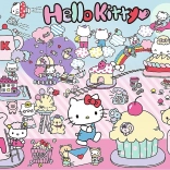 Puzzle Objavuj svet Hello Kitty 300 dielikov