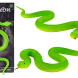 Figúrka hada Realistický gumový termoplast zelený