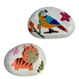 Arto zdobenie kameňov servítkovou technikou