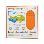 L-W Toys veľká stavebná podložka 50 × 50 bodov oranžová