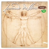 Poznámkový kalendár Leonardo da Vinci 2026