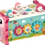 CHIPOLINO Motorická kocka 8v1 Sova Ružová