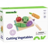 Drevená krájacia sada zeleniny pre deti