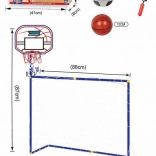 Športová sada 2v1 SPORTO na BASKETBAL a FUTBAL