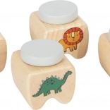 Drevené krabičky na mliečne zúbky small foot – sada 4 ks