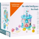 Drevená multikocka vzdelávacia hračka 4v1 pre deti