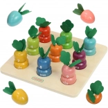 Drevená vzdelávacia tabuľa Zeleninová farma 1–9 MASTERKIDZ