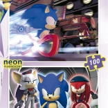 Svietiace puzzle Sonic Prime 2x100 dielikov