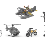 vojenský set s lietadlom a vežou 21 cm