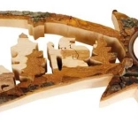 Vianočná dekorácia stojan na čajovú sviečku Lietavica