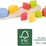 Small Foot Drevená Edukatívna Tabuľka Zlomky