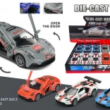 Kovové autíčko na spätné natiahnutie 12 cm