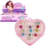 Detské prstienky v darčekovej krabičke (12 ks)